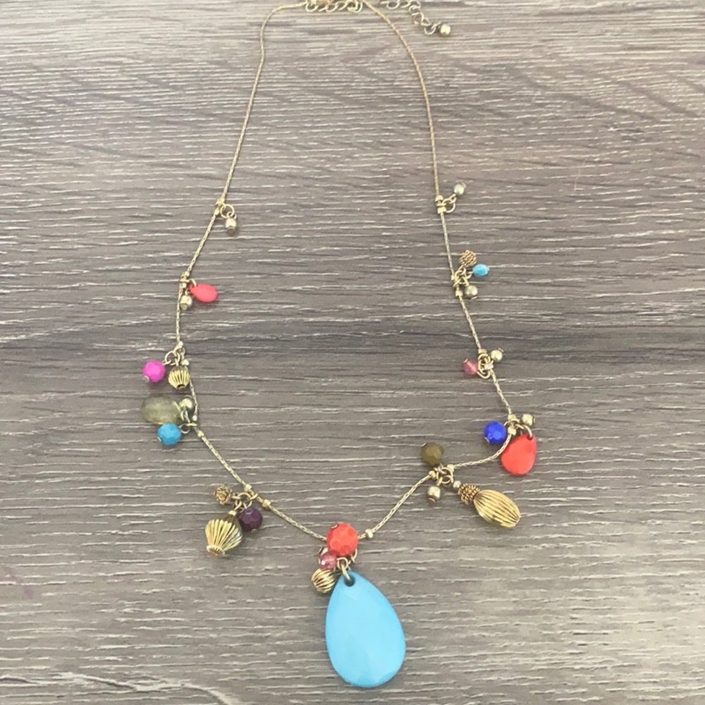 Anthropologie colorful bead necklace
